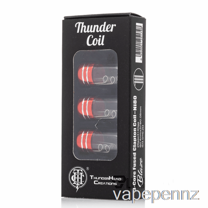 Thunderhead Creations Prebuilt Thunder Coils 3-Core Fused Clapton Coils VAPE NZ